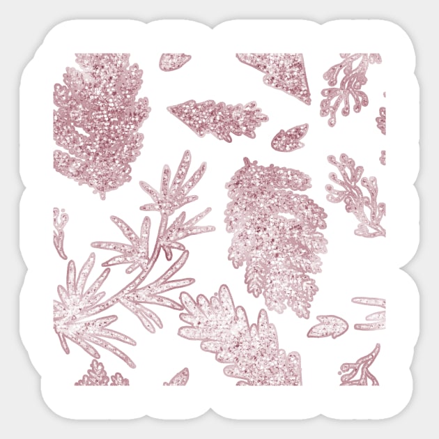 Rose gold garden Sticker by peggieprints